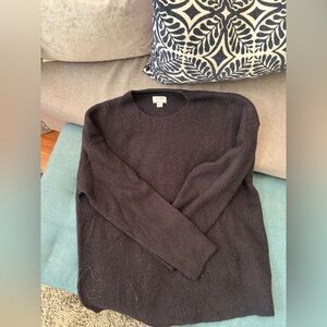 J. Crew Factory Black Crew Neck Sweater